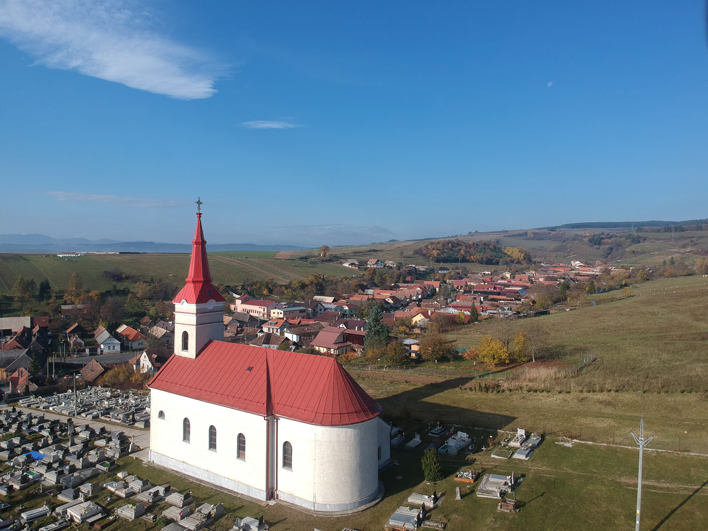 Kostolná veža Jablonov - strešná krytina SCHLEBACH LAMINA PREŠOV plech PROFAL RAL 3000