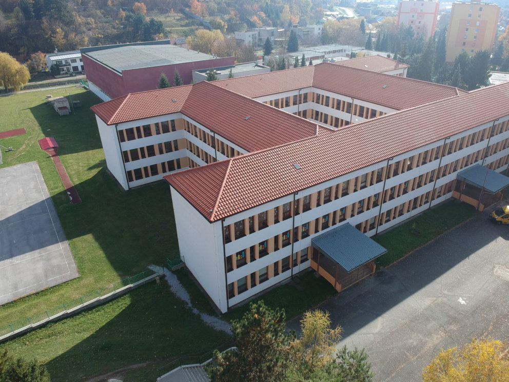 Základná škola Levoča strešná krytina odvapový systém Lamina Prešov