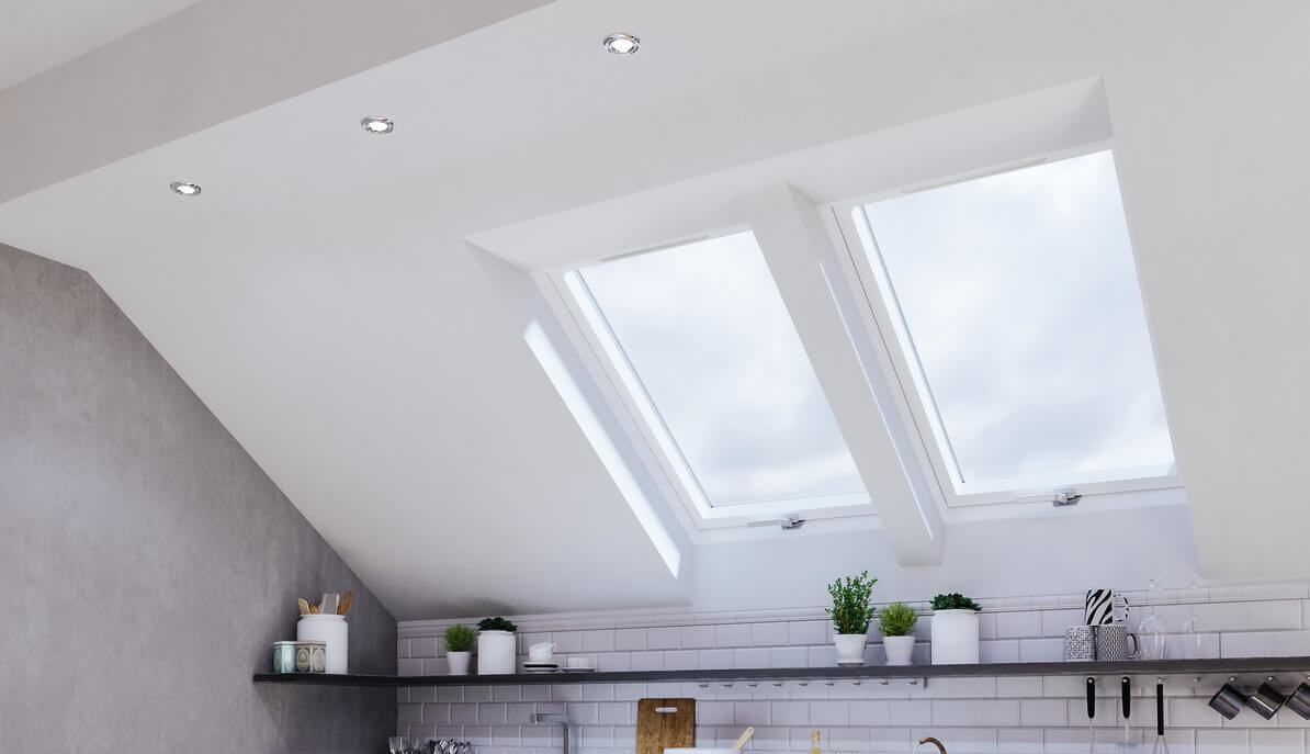 Dakea Better Energy PVC strešné okná v kuchyni
