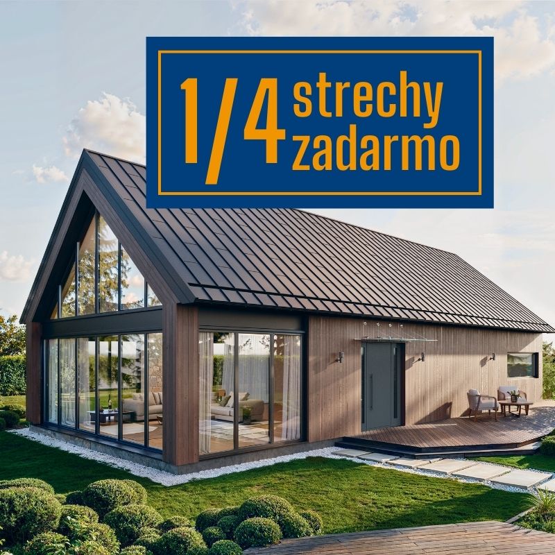 Akcia - 1 štvrtina strechy zadarmo Lamina Prešov 2026