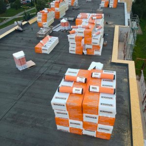rekonštrukcia plochej strechy bytového domu